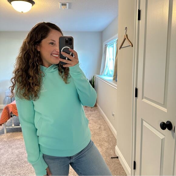 TPC Deere Run Bright Blue Hoodie Sweatshirt Scuba Material Medium Golf - Picture 4 of 11